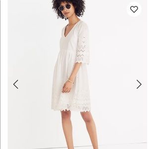 Madewell midi dress white